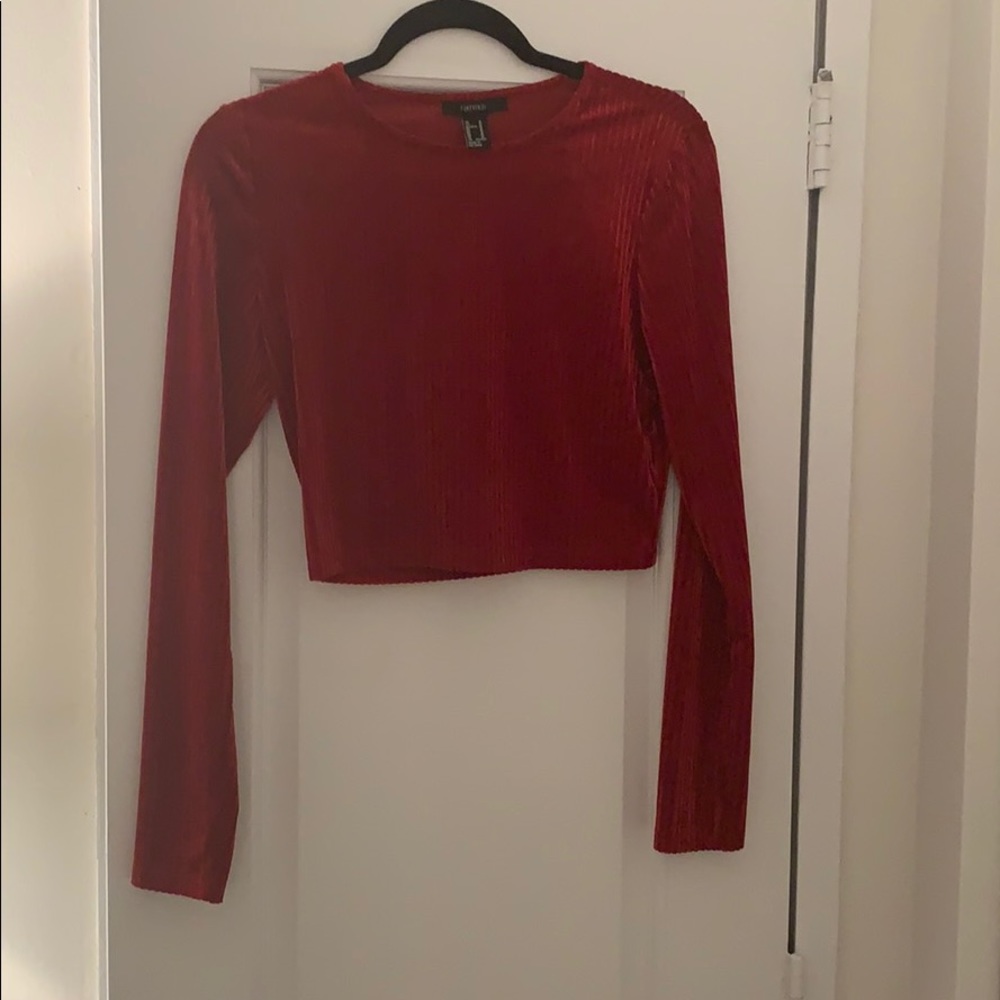 Forever 21 red crop top.
